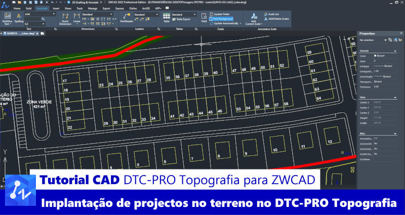 ZWCAD para Topografia - ZWCAD Professional, DTC-Pro Topografia e Spatial Manager - Ibercad, Lda
